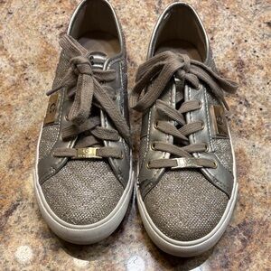Guess Women's Sneakers in Shimmering Gold